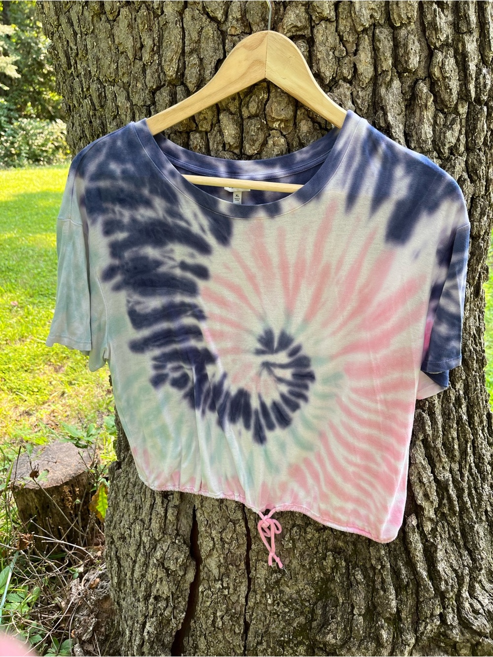 ⭐️Self E Drawstring Tie-Dye T-Shirt in size XL